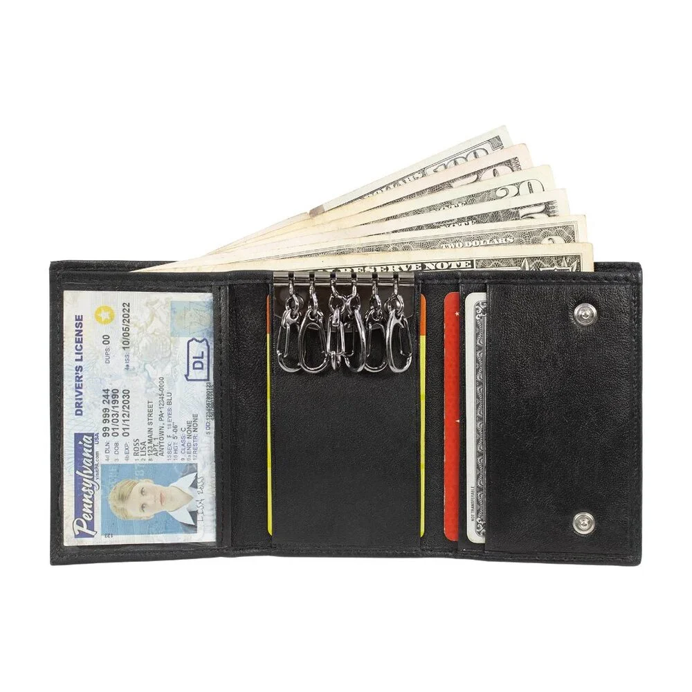 Genuine Leather Keychain Wallet BUY 1 GET 1 FREE FREE FREE